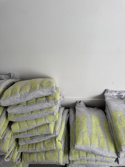 GRACE Oversized Print Pullover - Lemon Lime