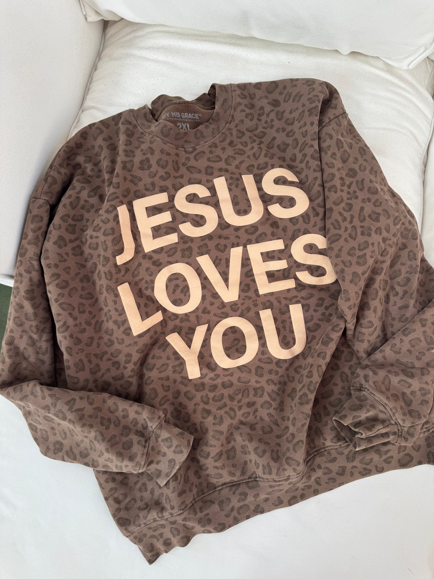 Leopard Print JLY Cotton Collective Crewneck