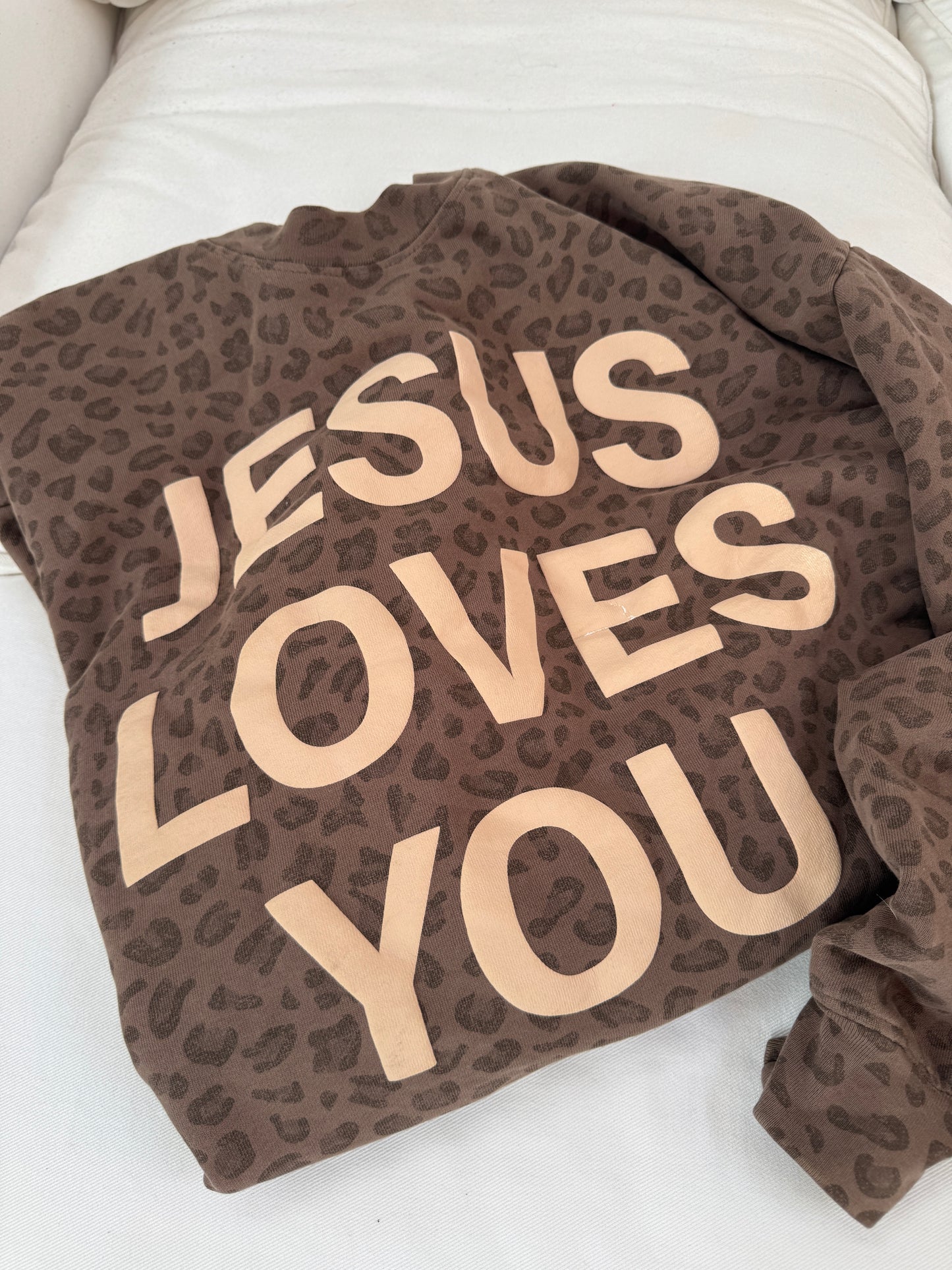 Leopard Print JLY Cotton Collective Crewneck