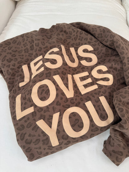 Leopard Print JLY Cotton Collective Crewneck