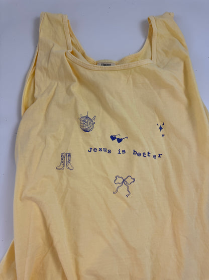 OOPS! Jesus Is Better Comfort Colors Tank - XL