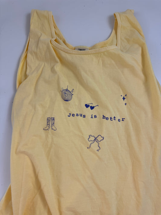 OOPS! Jesus Is Better Comfort Colors Tank - XL