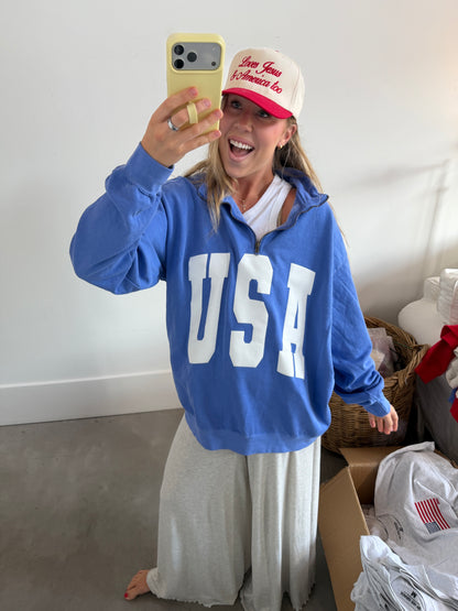 USA Quarter-Zip Pullover