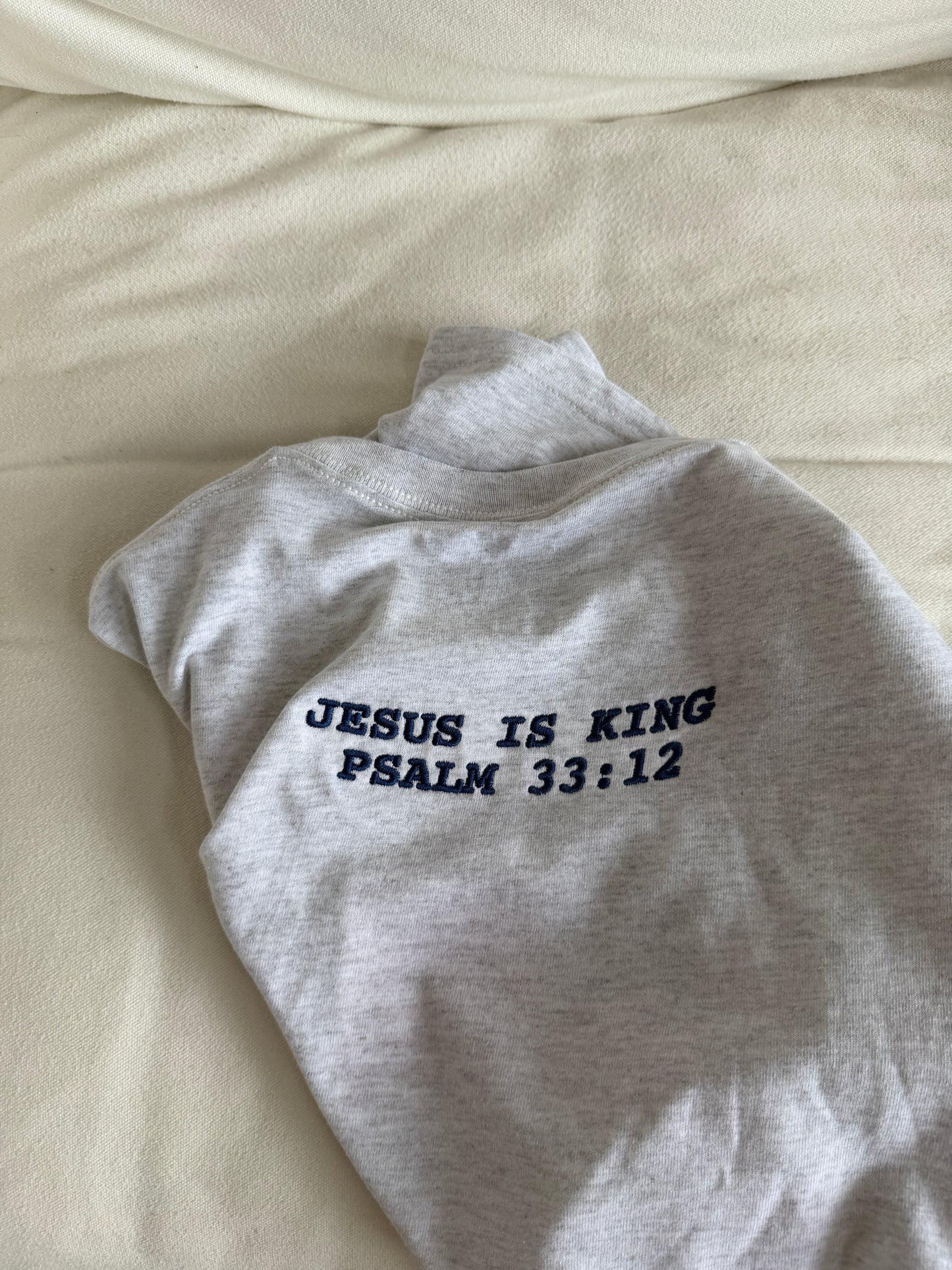 American Flag Embroidered T-Shirt