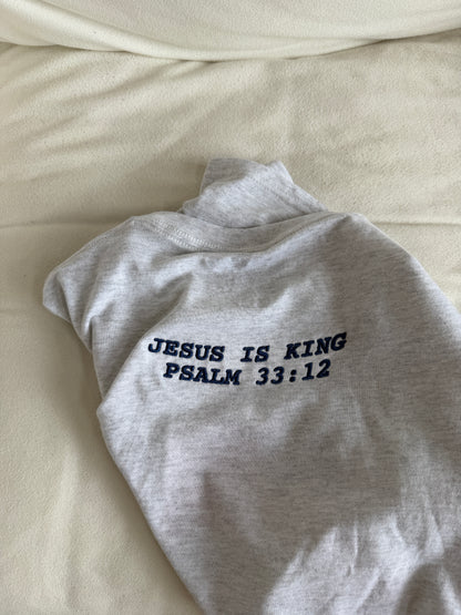 American Flag Embroidered T-Shirt