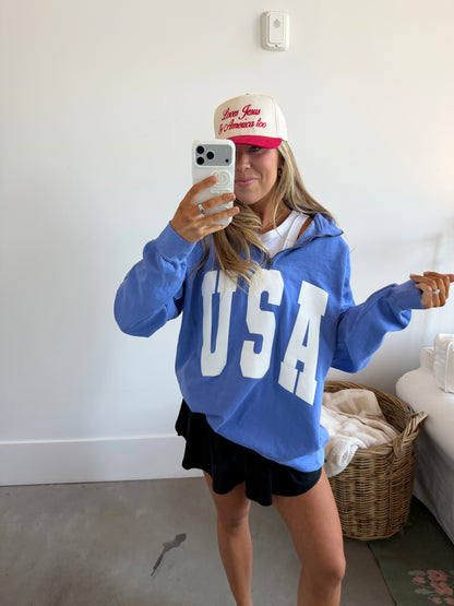 USA Quarter-Zip Pullover