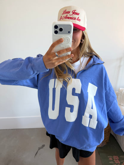 USA Quarter-Zip Pullover