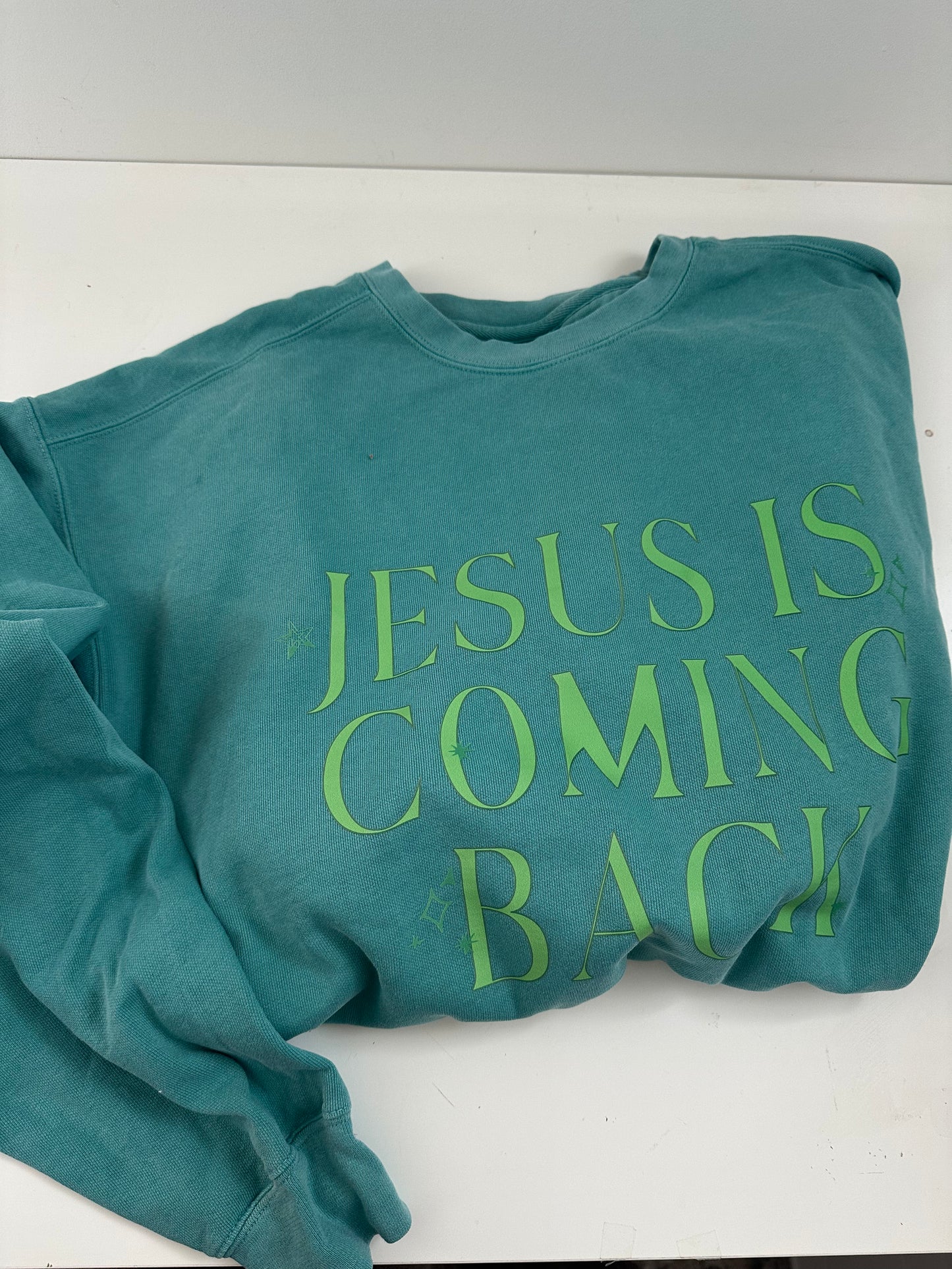 OOPS! Jesus Is Coming Back Comfort Colors Crewneck - XL