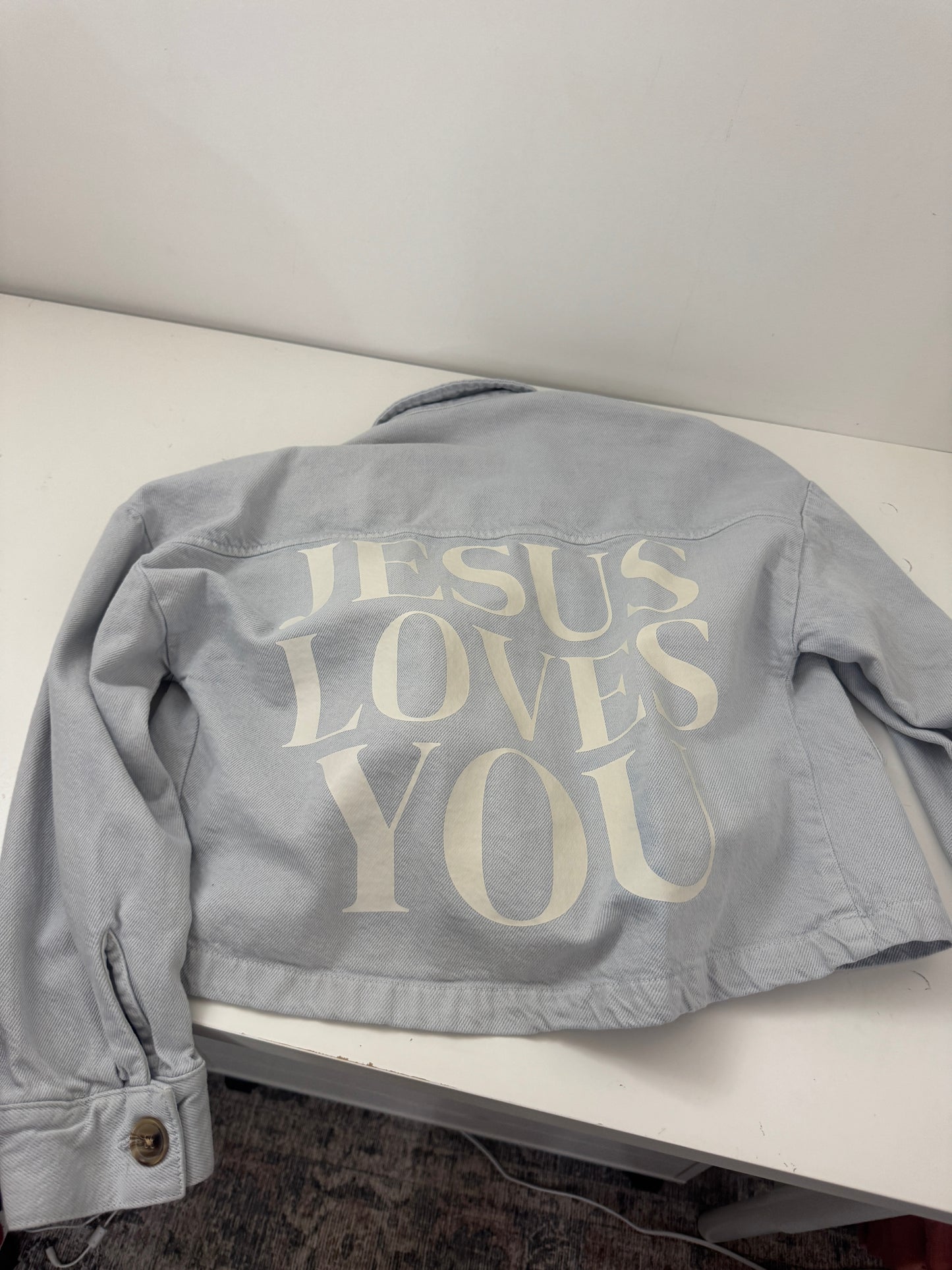 OOPS! JLY ZARA Denim Ultility Cropped Jacket - XS