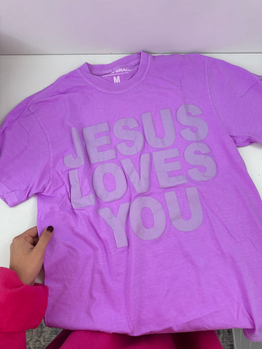 OOPS! Neon Violet Comfort Colors JLY Tees