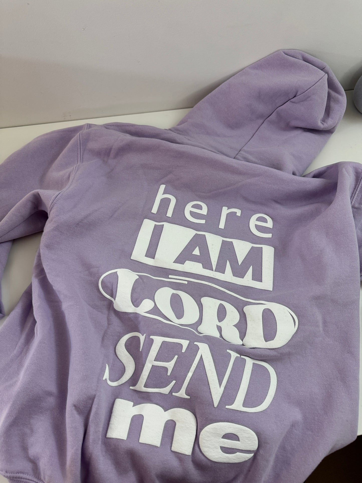 OOPS! Here I am Lord, Send Me Hoodie - M