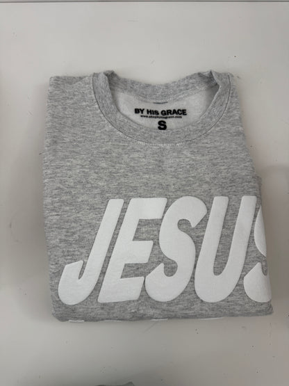 OOPS! Jesus Is Lord Light Gray Pullover - Small