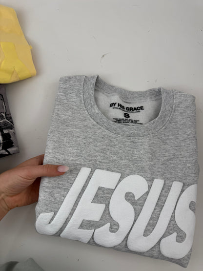 OOPS! Jesus Is Lord Light Gray Pullover - Small