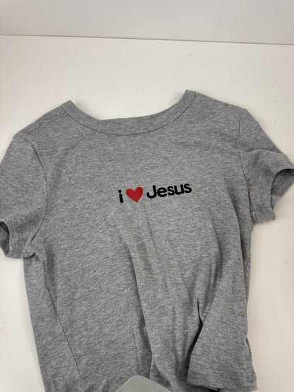 OOPS! I <3 Jesus Bella Canvas Tee - L (GRAY)