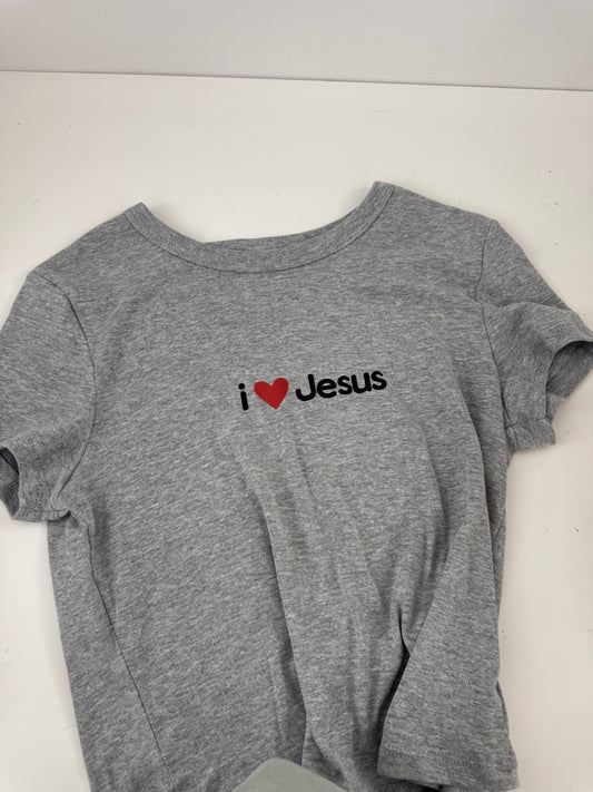 OOPS! I <3 Jesus Bella Canvas Tee - L (GRAY)