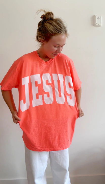 JESUS Neon Orange Tee