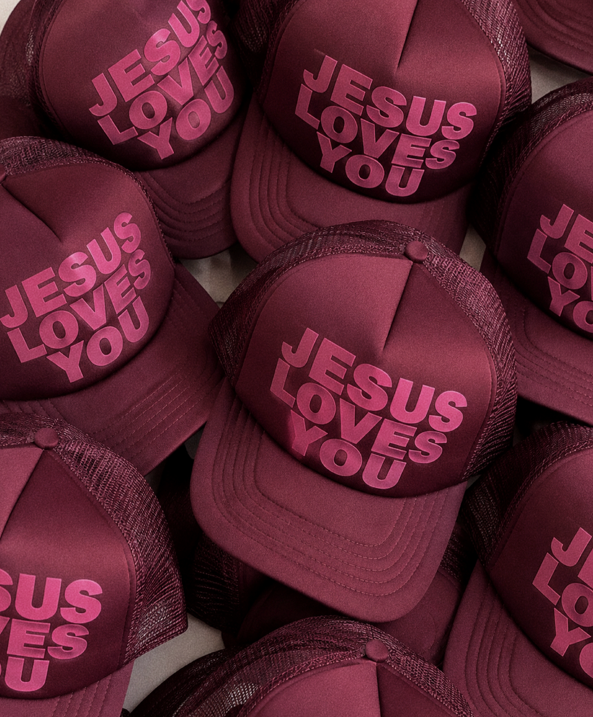 Dark Cherry JLY Trucker Hat