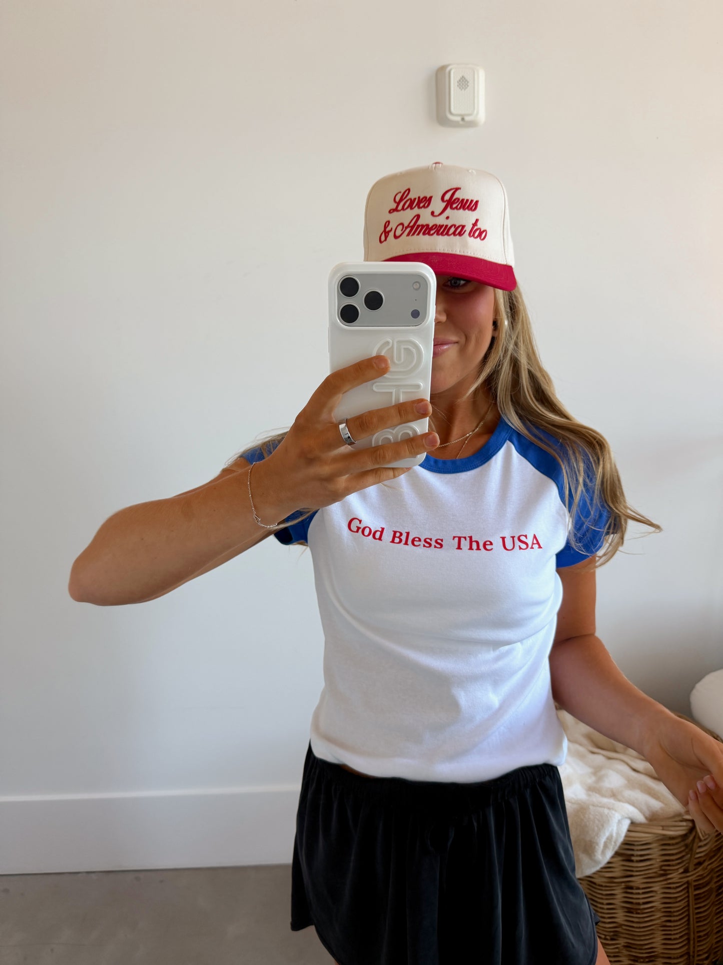God Bless The USA Baseball Tee