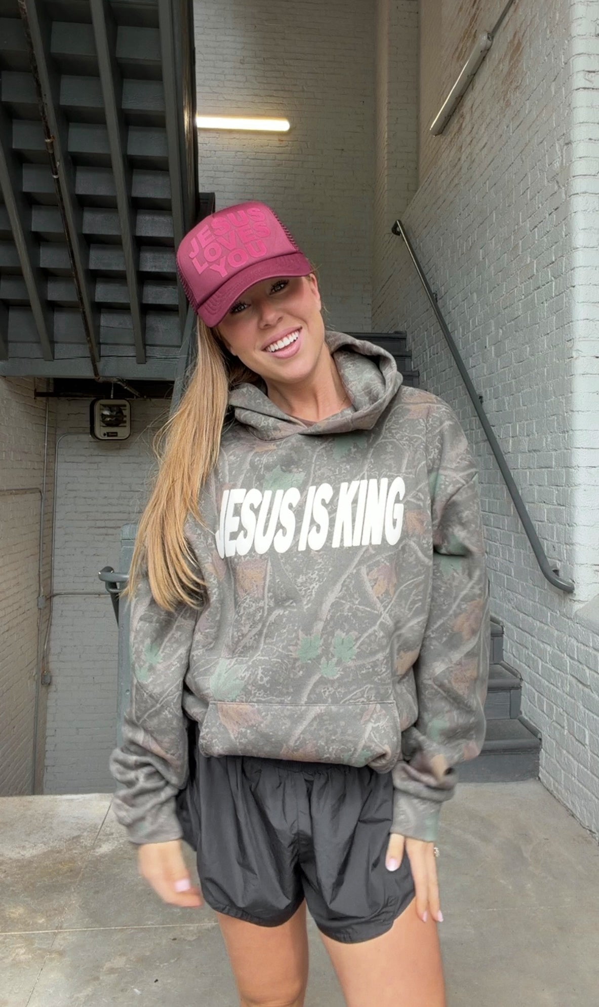Jesus Is King Camo Hoodie