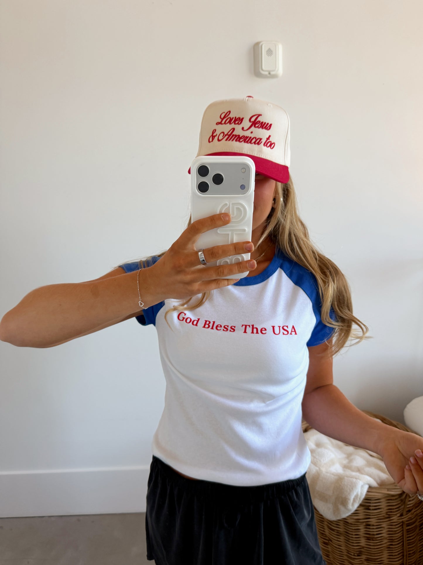 God Bless The USA Baseball Tee