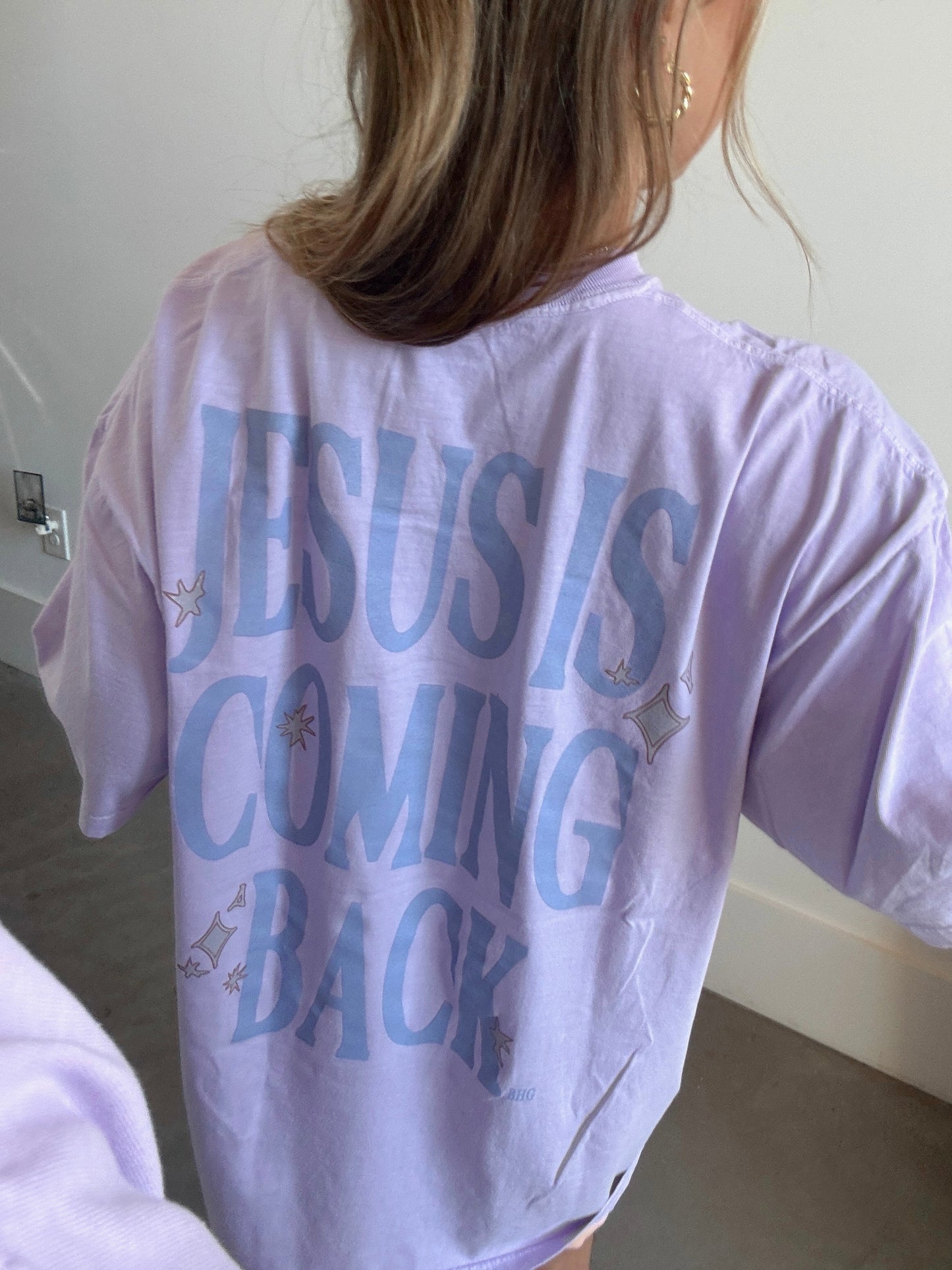 Jesus is Coming Back Comfort Colors Tee - Lilac