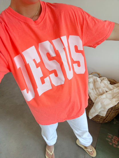 JESUS Neon Orange Tee