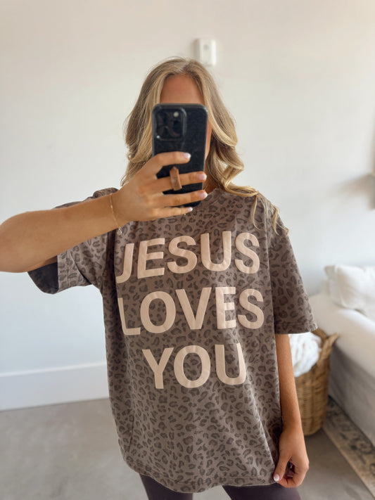 Leopard Print JLY Cotton Collective Tee