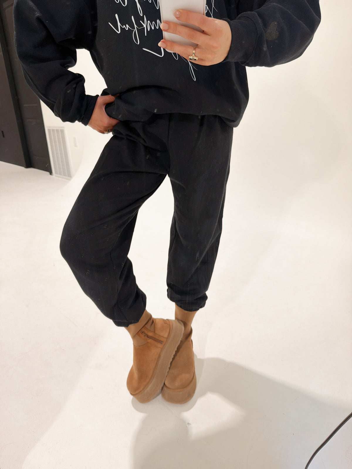 Matching Black Gildan Sweatpants