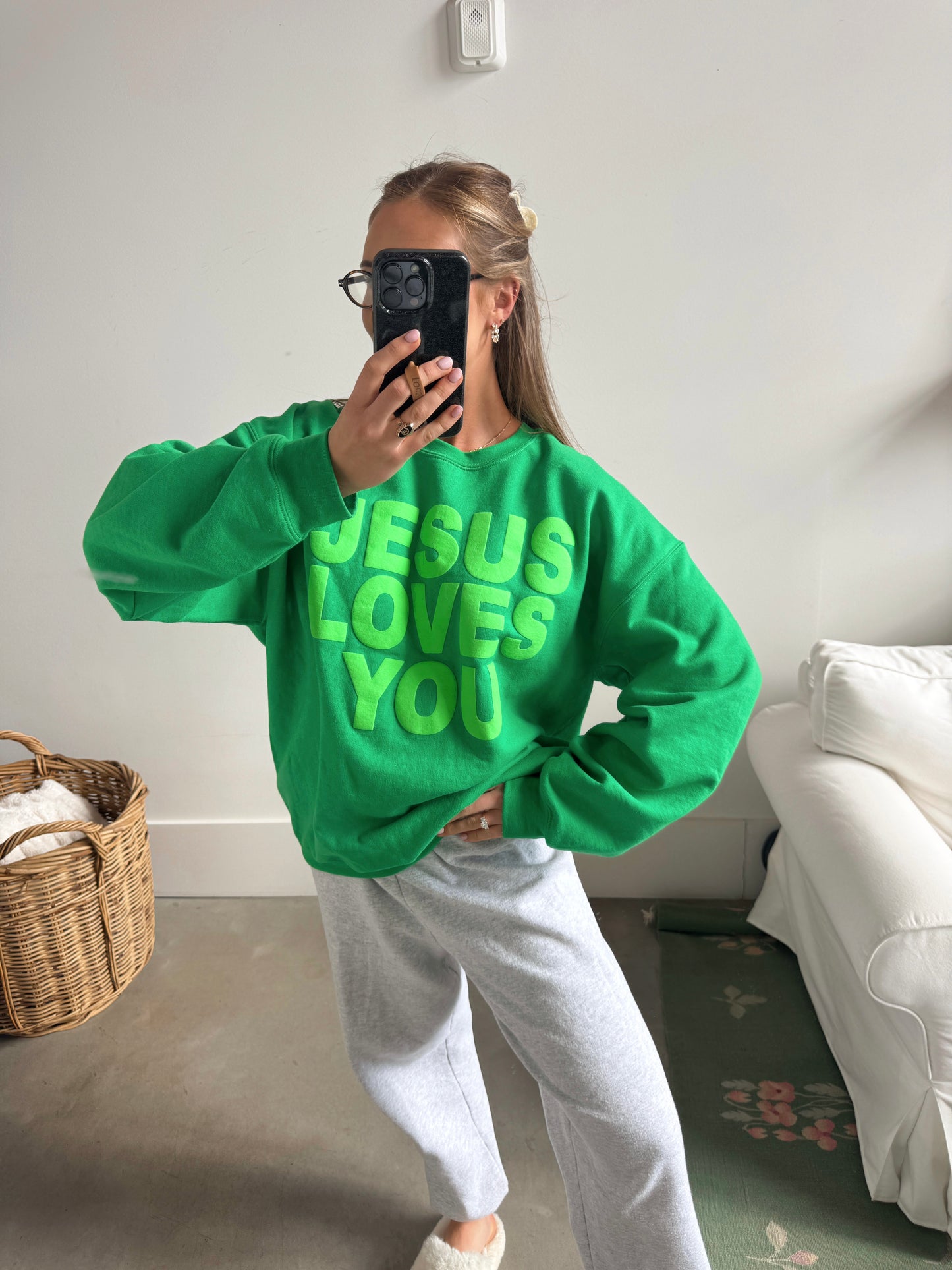 JLY Green on Green Pullover