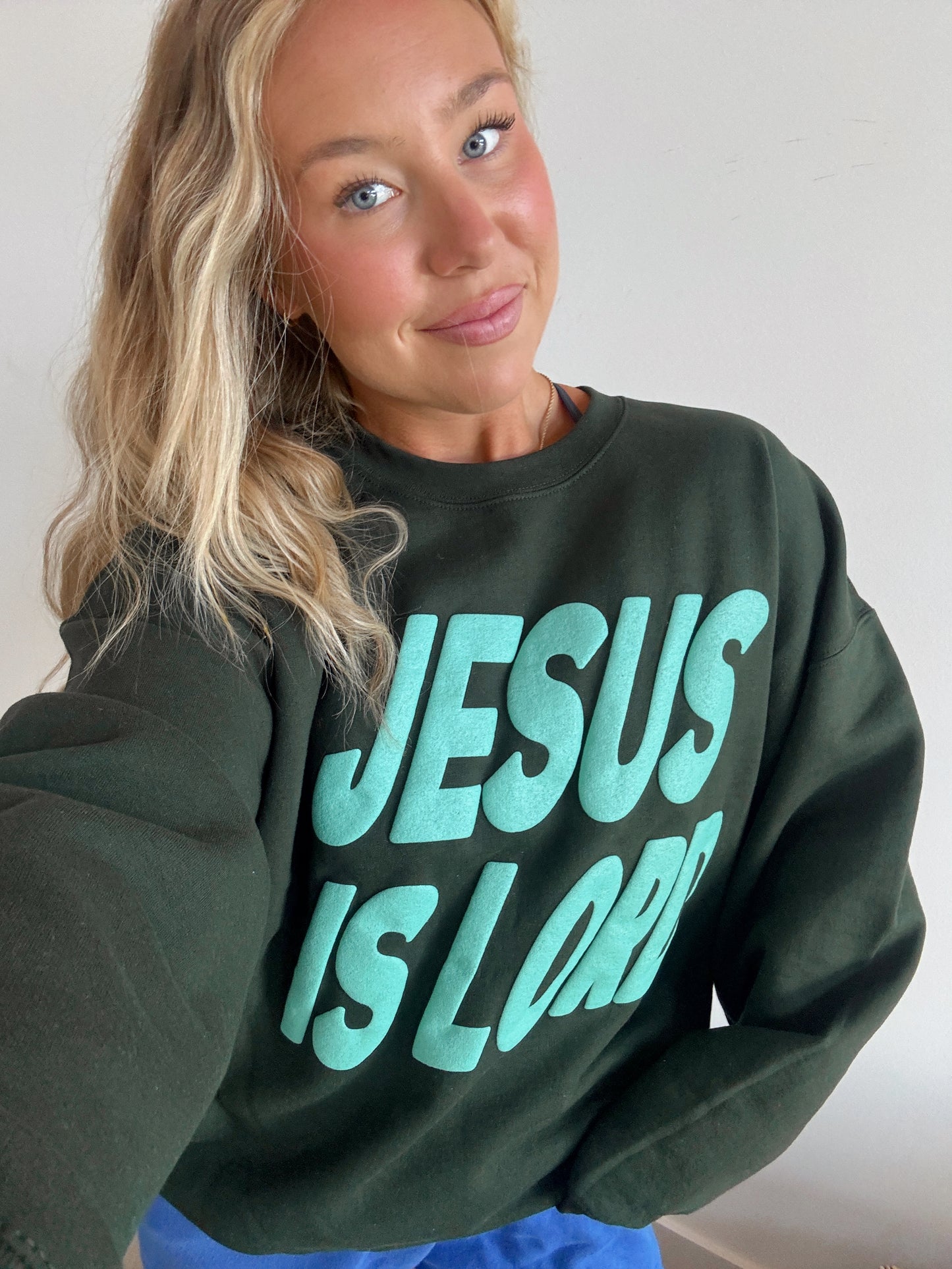 Forest Green Jesus Is Lord Pullover