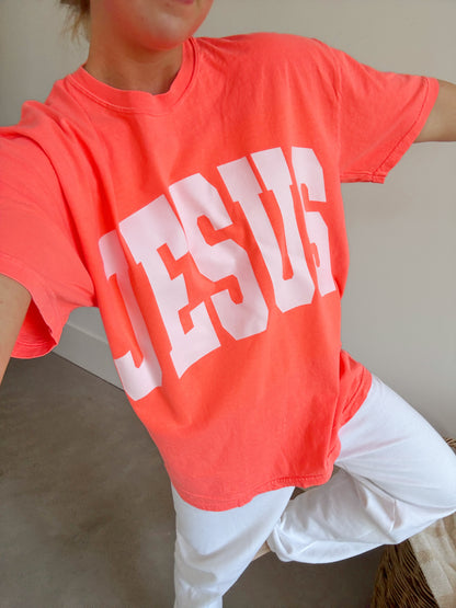 JESUS Neon Orange Tee