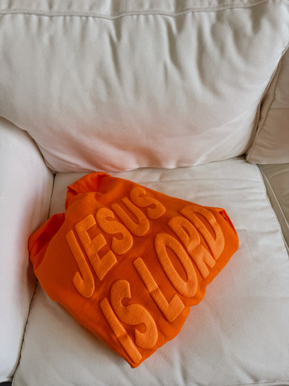 Tropical Orange Jesus Is Lord Pullover