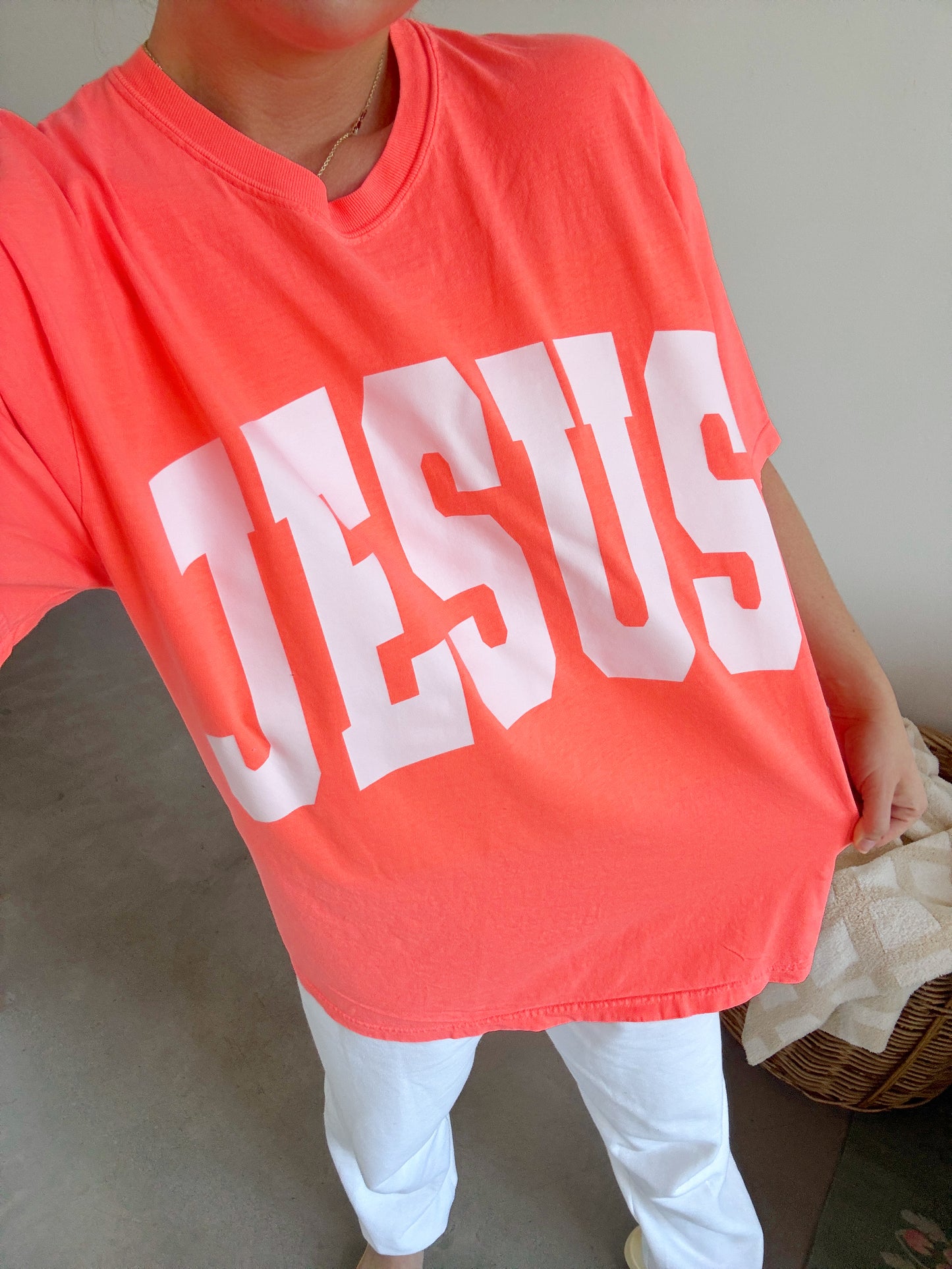 JESUS Neon Orange Tee