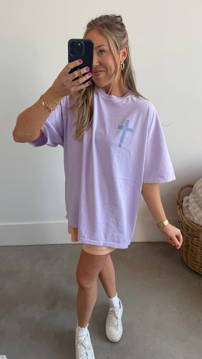 Jesus is Coming Back Comfort Colors Tee - Lilac
