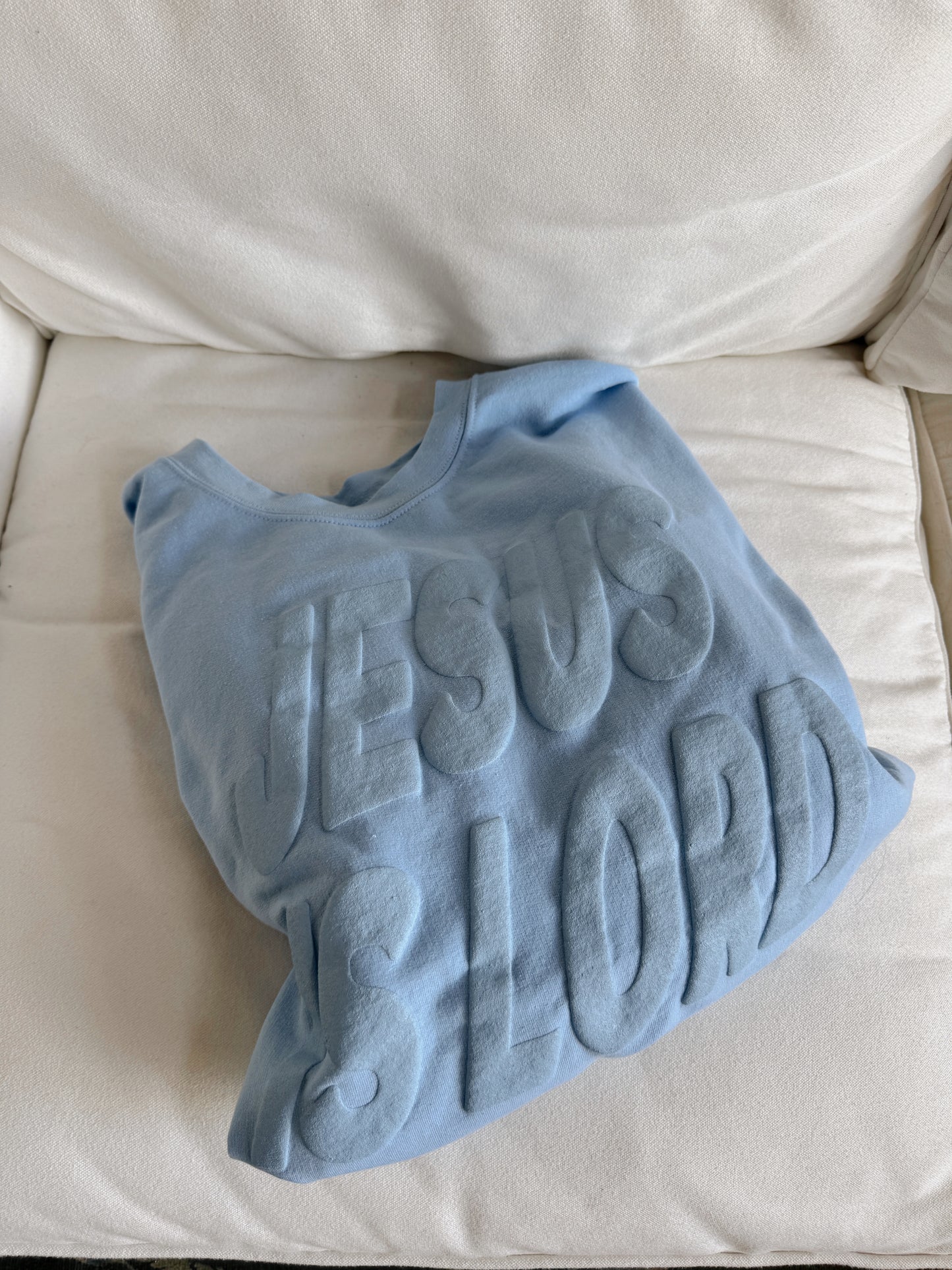 Heavenly Blue Jesus Is Lord Pullover