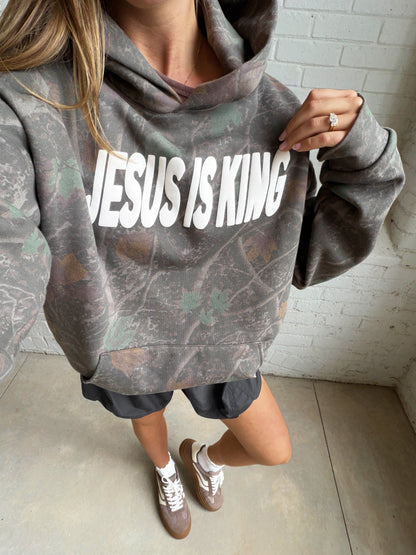 Jesus Is King Camo Hoodie