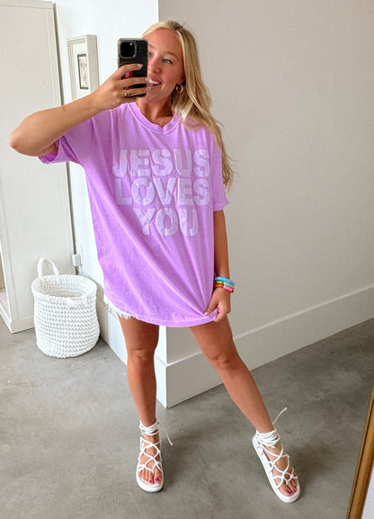 Neon Violet JLY Comfort Colors Tee