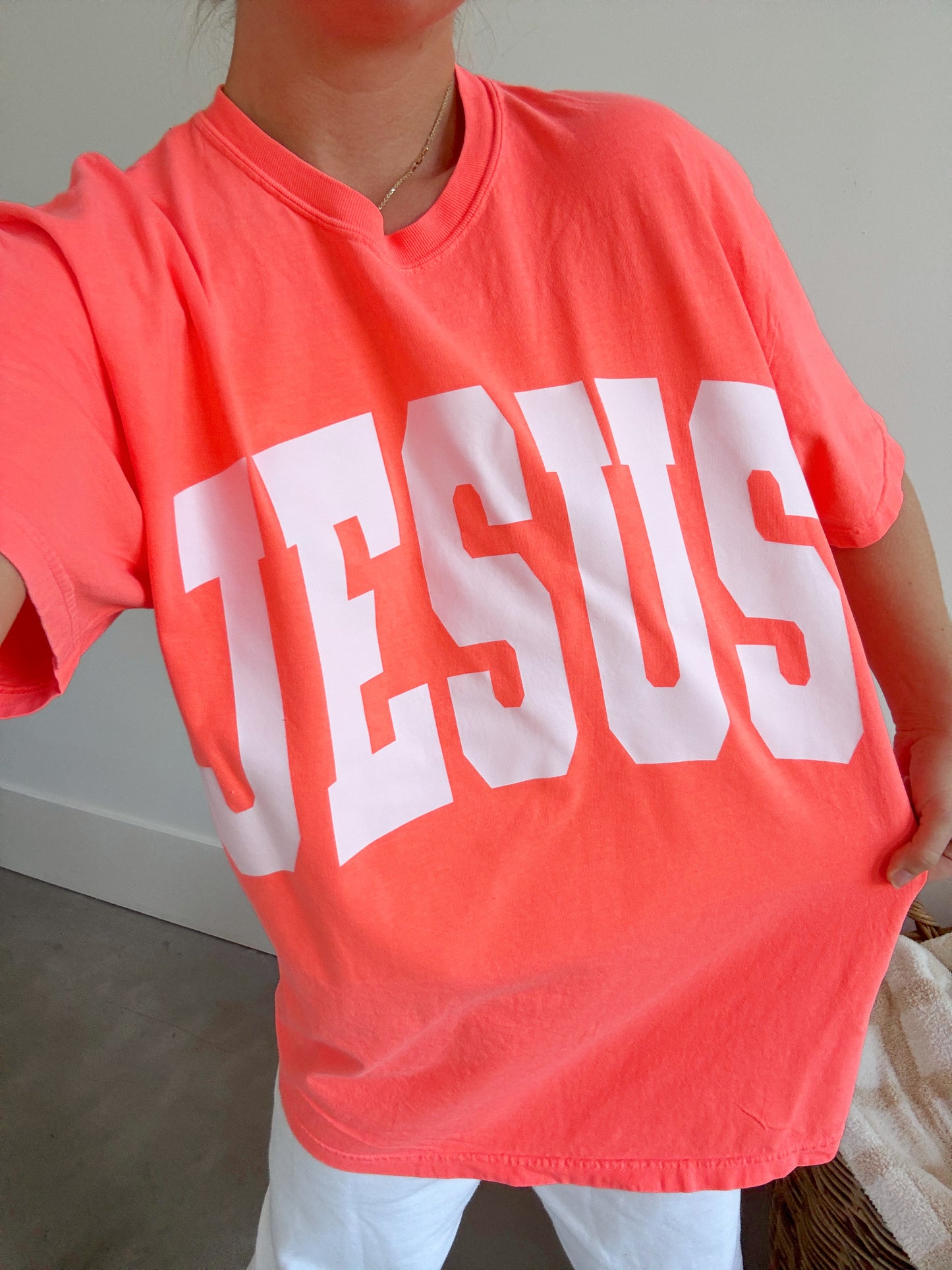 JESUS Neon Orange Tee