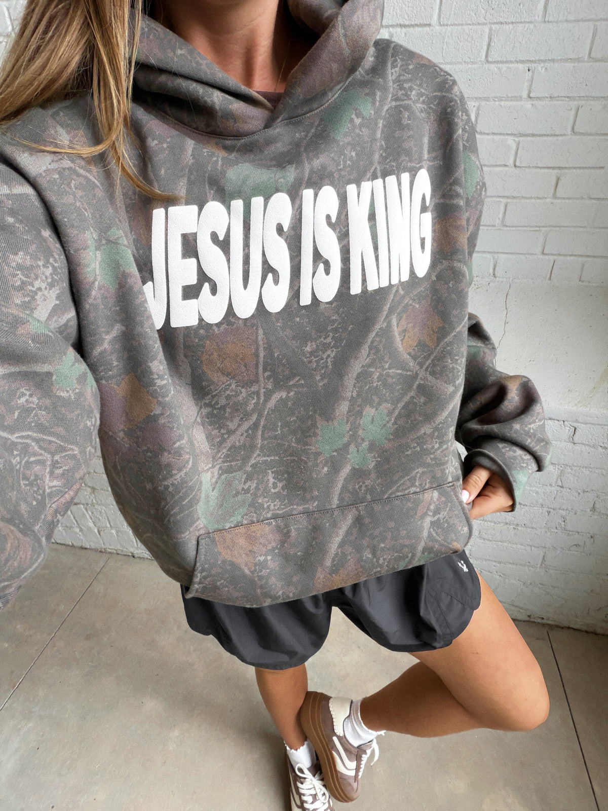 Jesus Is King Camo Hoodie