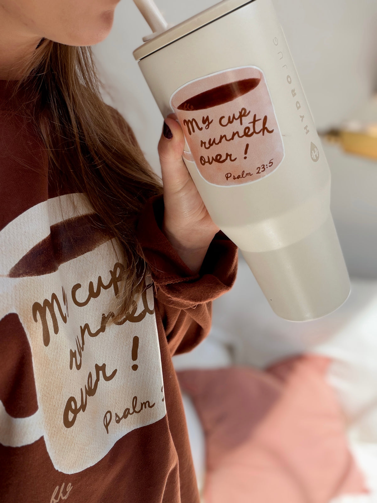 My Cup Runneth Over 3.5" Sticker