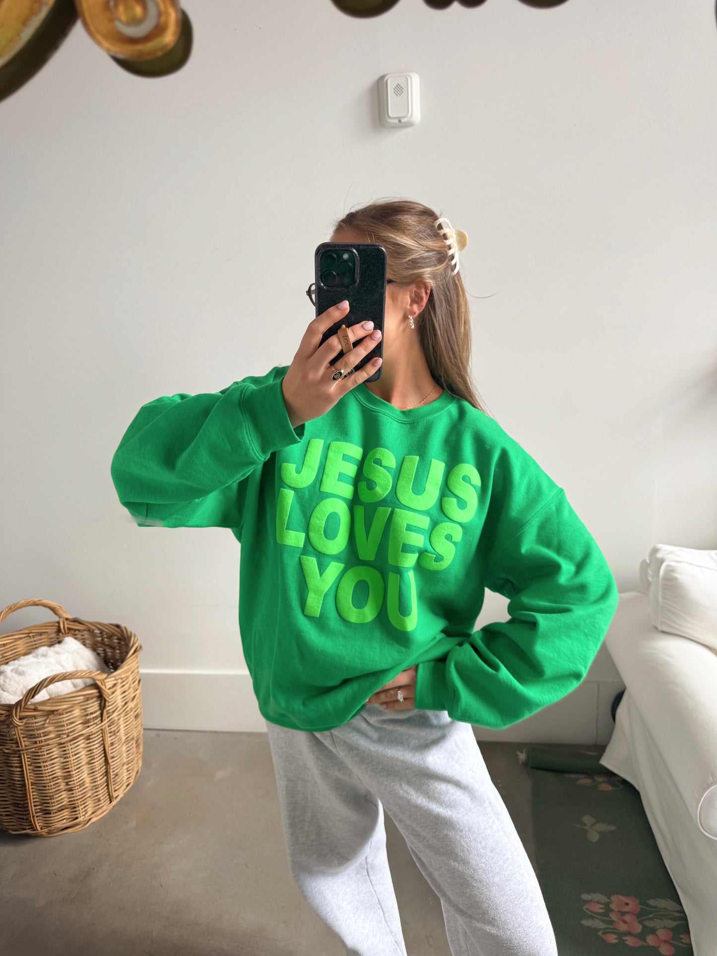 JLY Green on Green Pullover