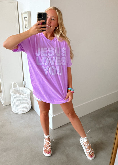 Neon Violet JLY Comfort Colors Tee