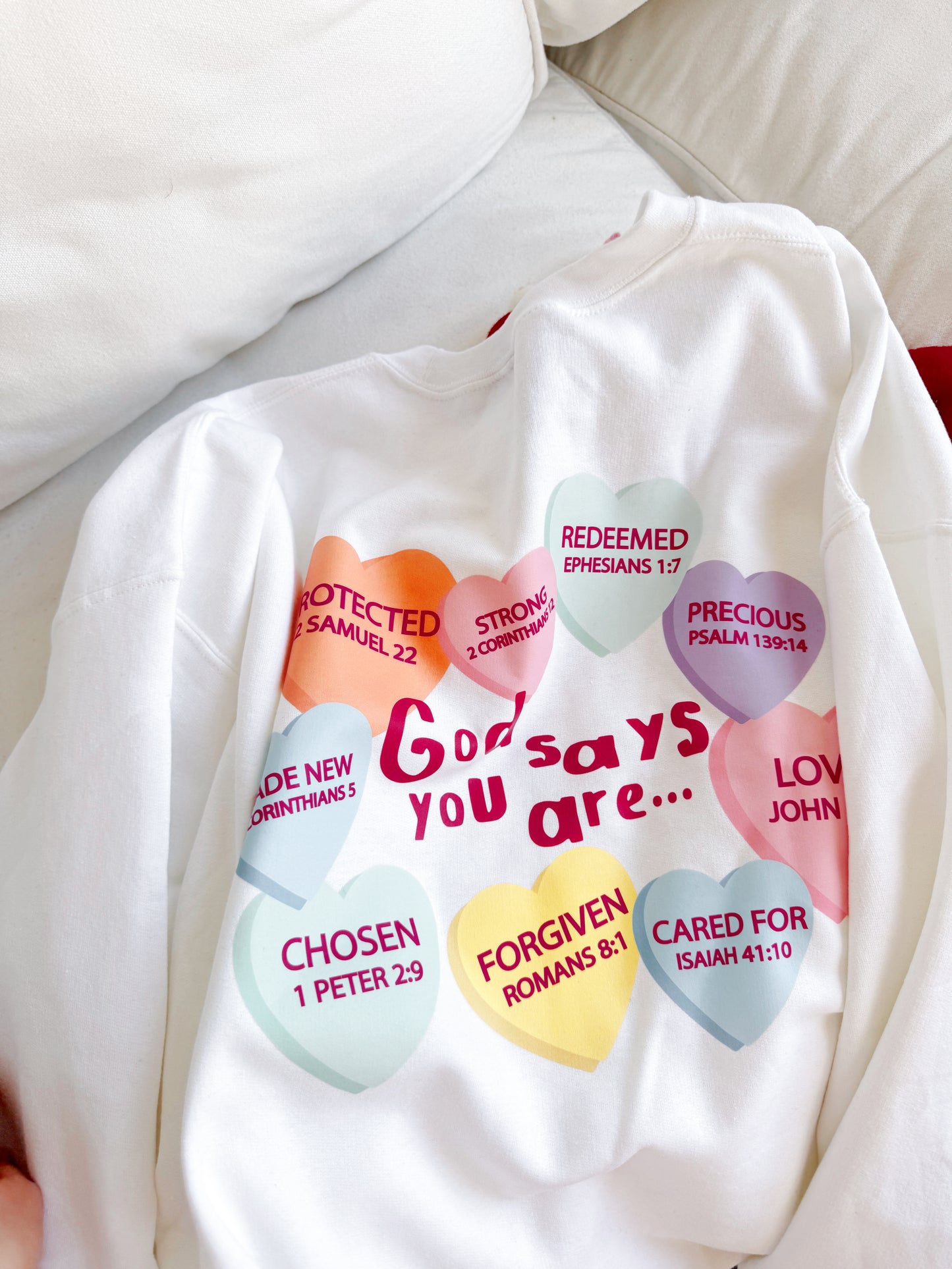 Candy Hearts Pullover