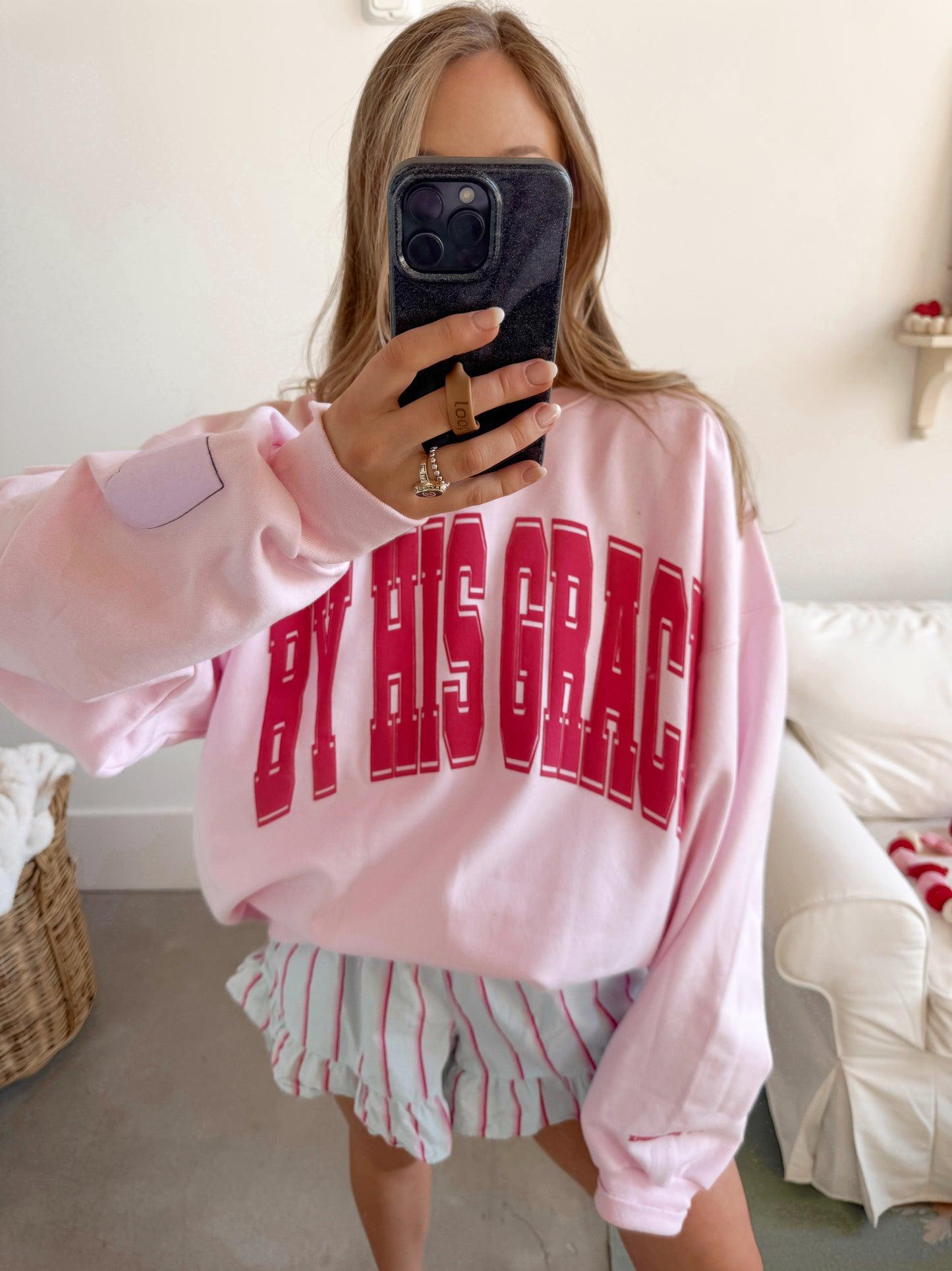SweetTarts BHG Light Pink Pullover