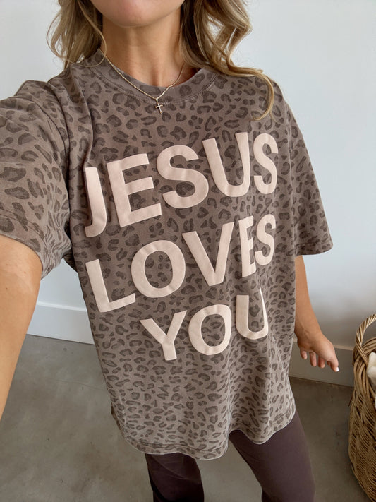 Leopard Print JLY Cotton Collective Tee