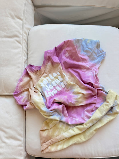 Smile Jesus Loves You Tie Dye Tee - Limited Edition