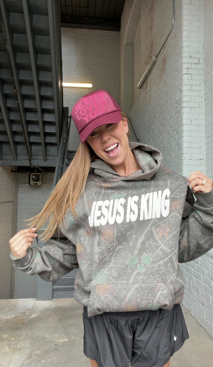 Jesus Is King Camo Hoodie