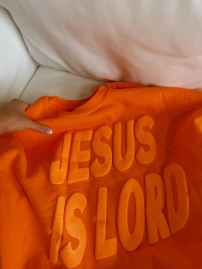 Tropical Orange Jesus Is Lord Pullover