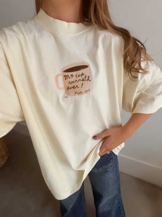 My Cup Runneth Over Oversized Boxy Tee