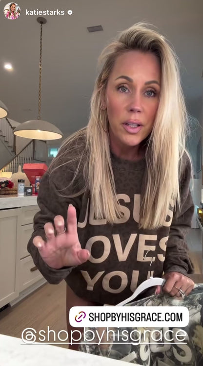 Leopard Print JLY Cotton Collective Crewneck